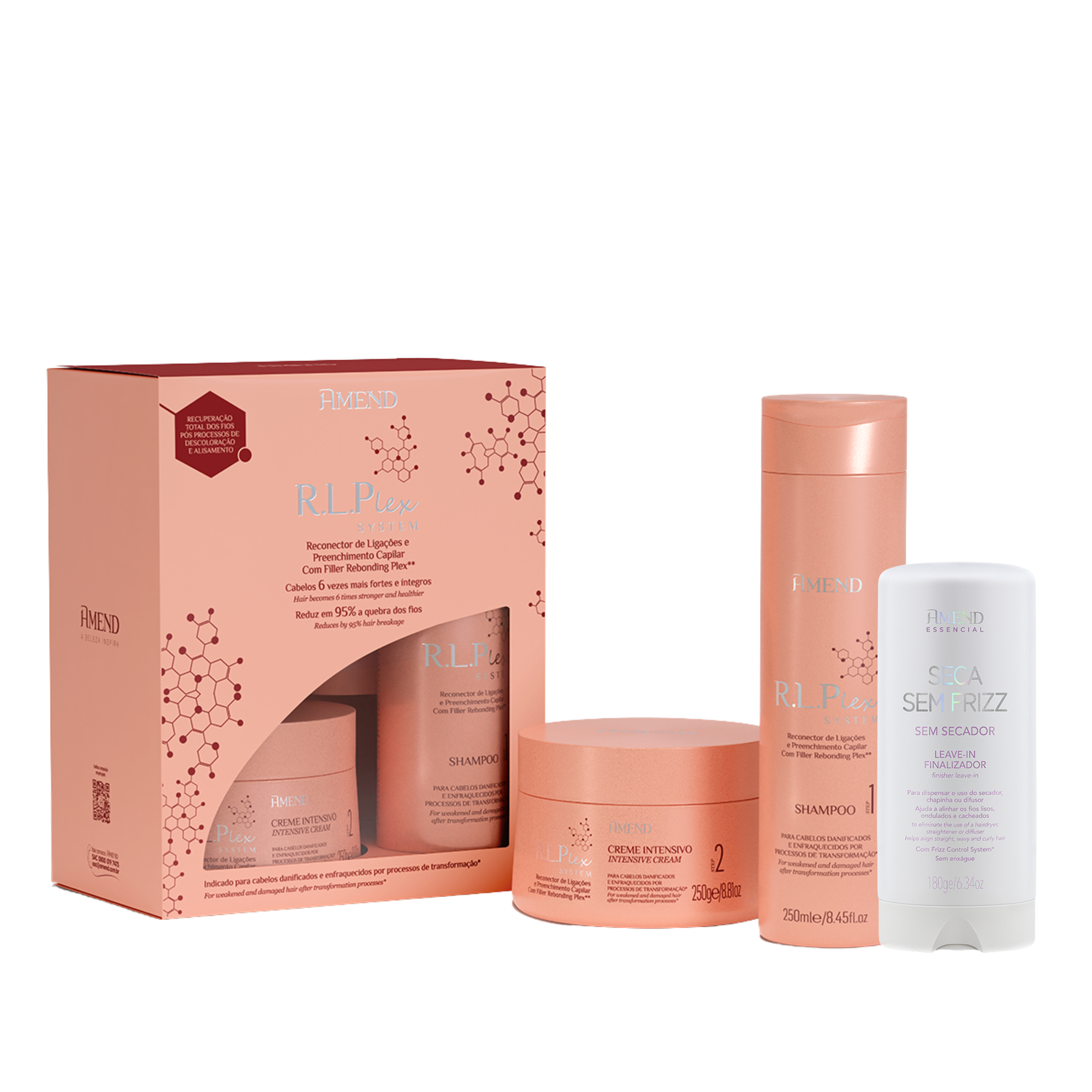 Kit Seca Sem Frizz e RLPlex | 2 produtos